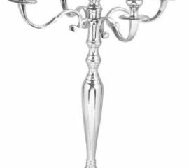 Candlestick 5-flame silver-plated h 24 cm