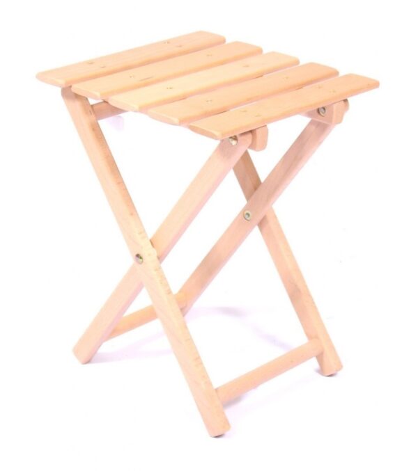 Table for wooden deck chair