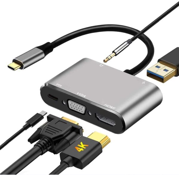 USB C zu HDMI / VGA Adapter