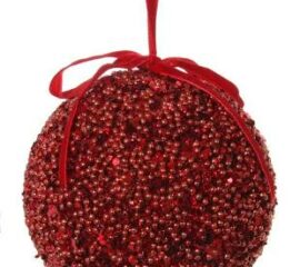 Perlenkugel 12cm Weihnachtsschmuck