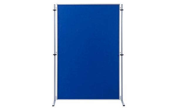 Functional partition wall pin board textile cover royal blue 120x180