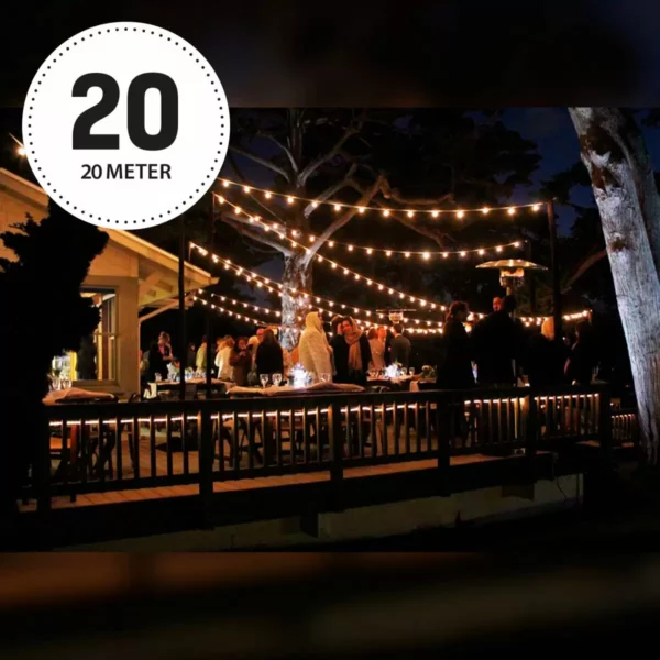 Lichterkette 20m Warmweiß inkl. 24 LEDs