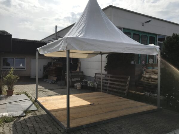 Holzfußboden 4x4m mit Stahl-Alu-Unterbau Röder HTS – Bild 3