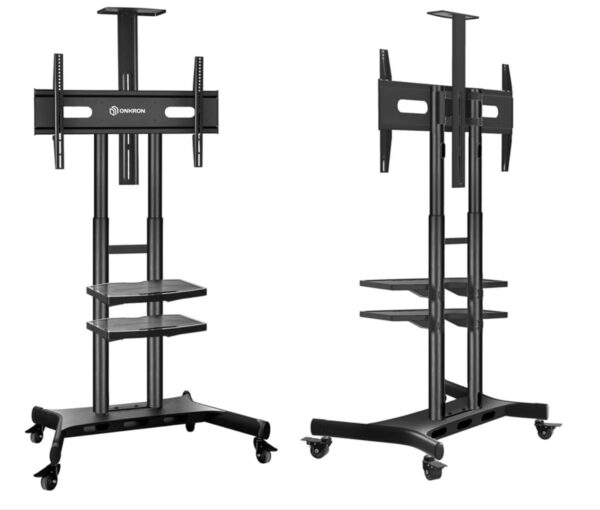 Stativ für LED TV Bildschirm bis 85 Zoll rollbar – Bild 2