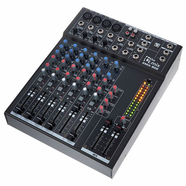 Mischpult 8-Kanal, the t.mix mix 802 usb