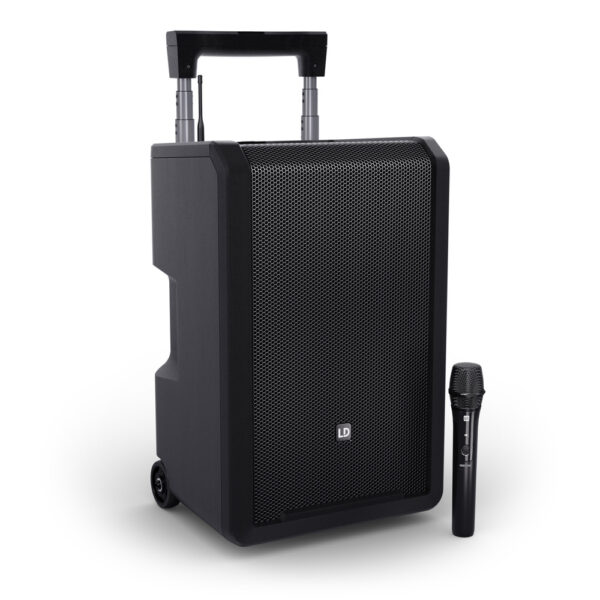 10" Mobiler Bluetooth® PA-Lautsprecher mit Akku, Mixer und 1x Funkmikrofon