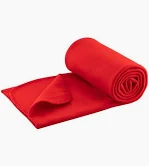 Fleece blanket red