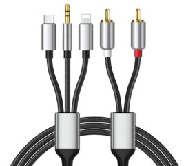 Lightning / USB-C / Mini-Klinke auf Chinch Adapter