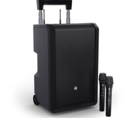 10" Mobiler Bluetooth® PA-Lautsprecher mit Akku, Mixer und 2x Funkmikrofon
