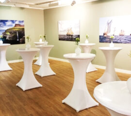 Husse Stehtisch Galactica weiß