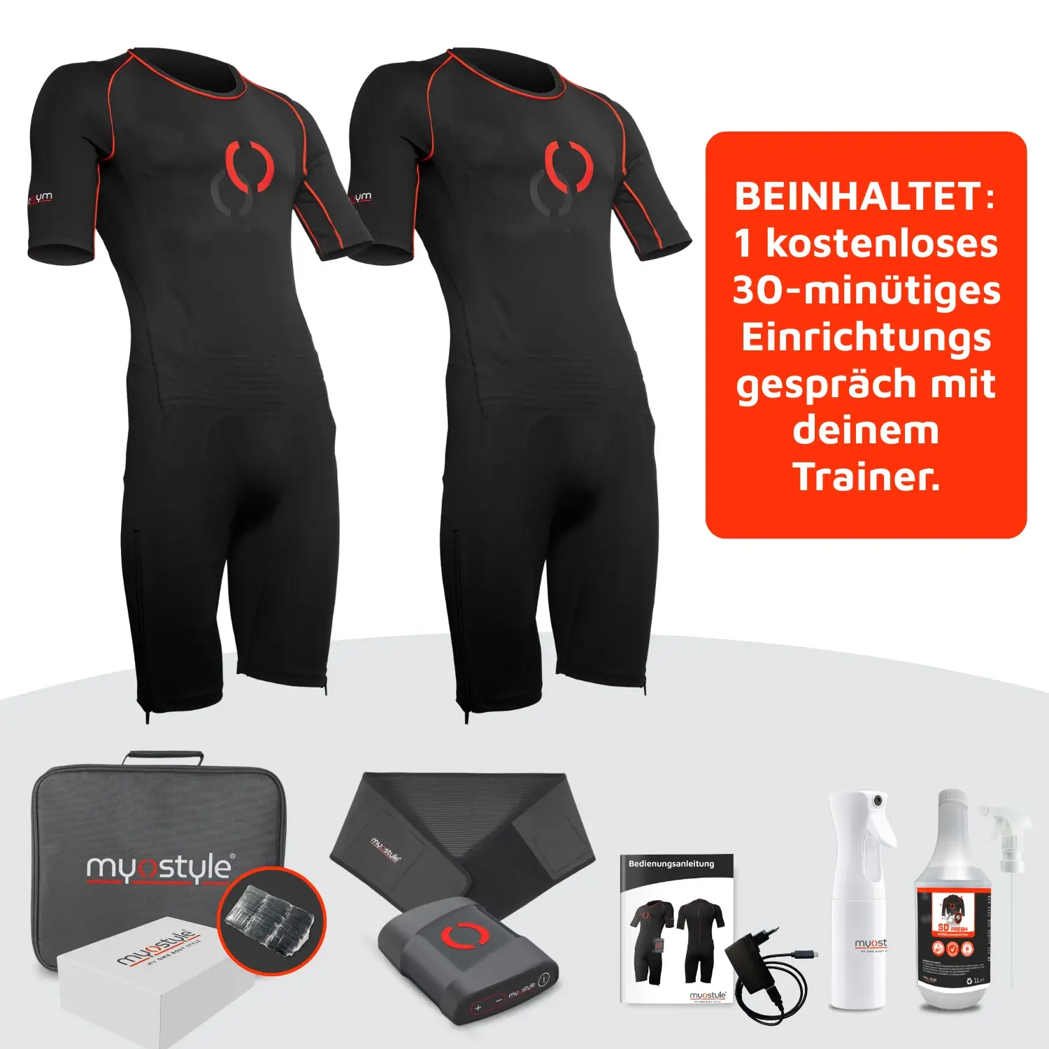 Kabelloses Komplett-EMS-Trainingsset für Paare