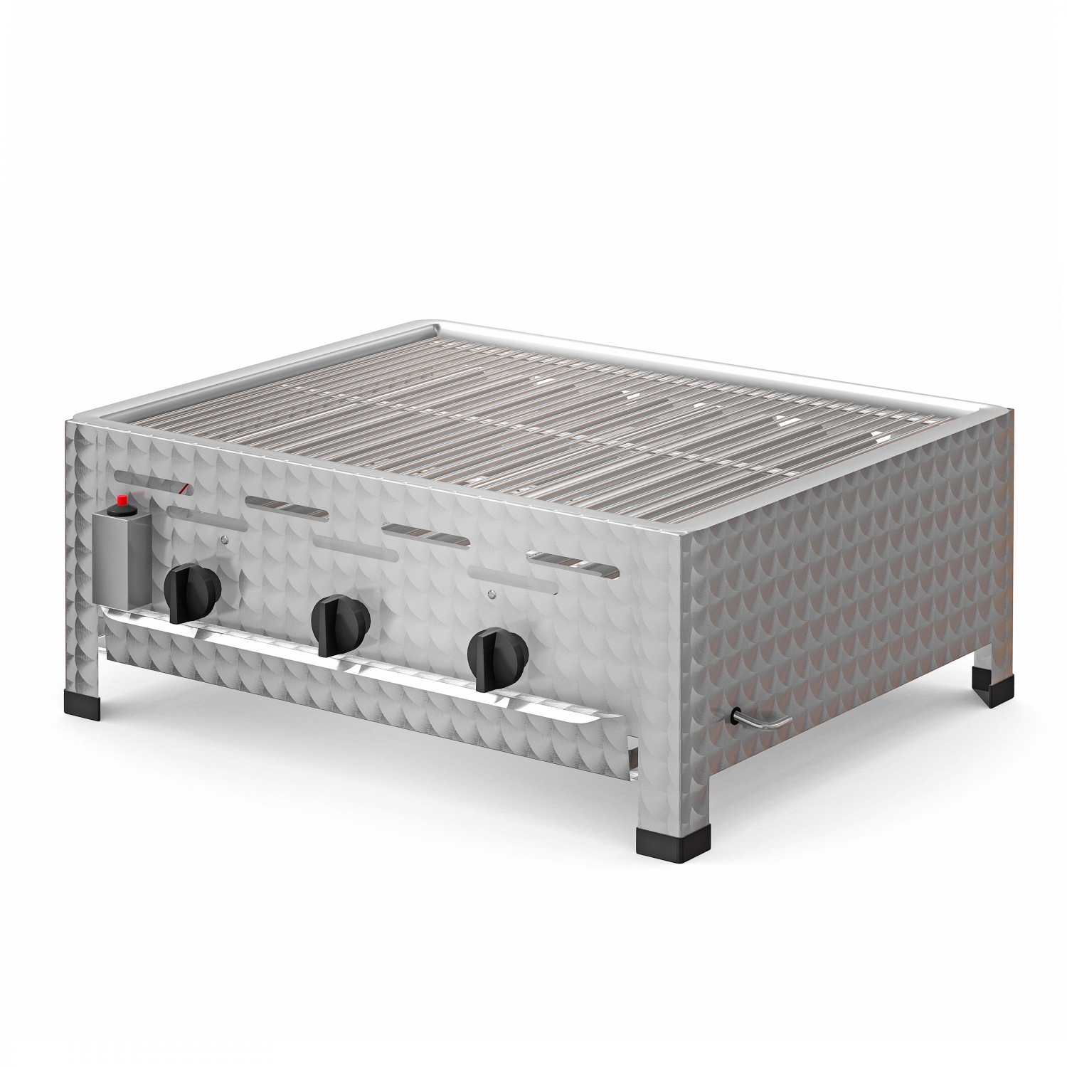 Gasgrill Edelstahl 3-flammig